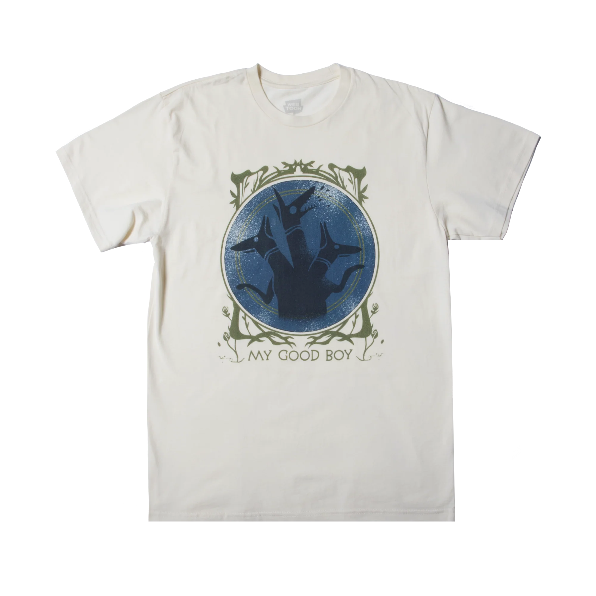 LORE OLYMPUS - CERBERUS GOOD BOY NATURAL UNISEX T-SHIRT - Image 3