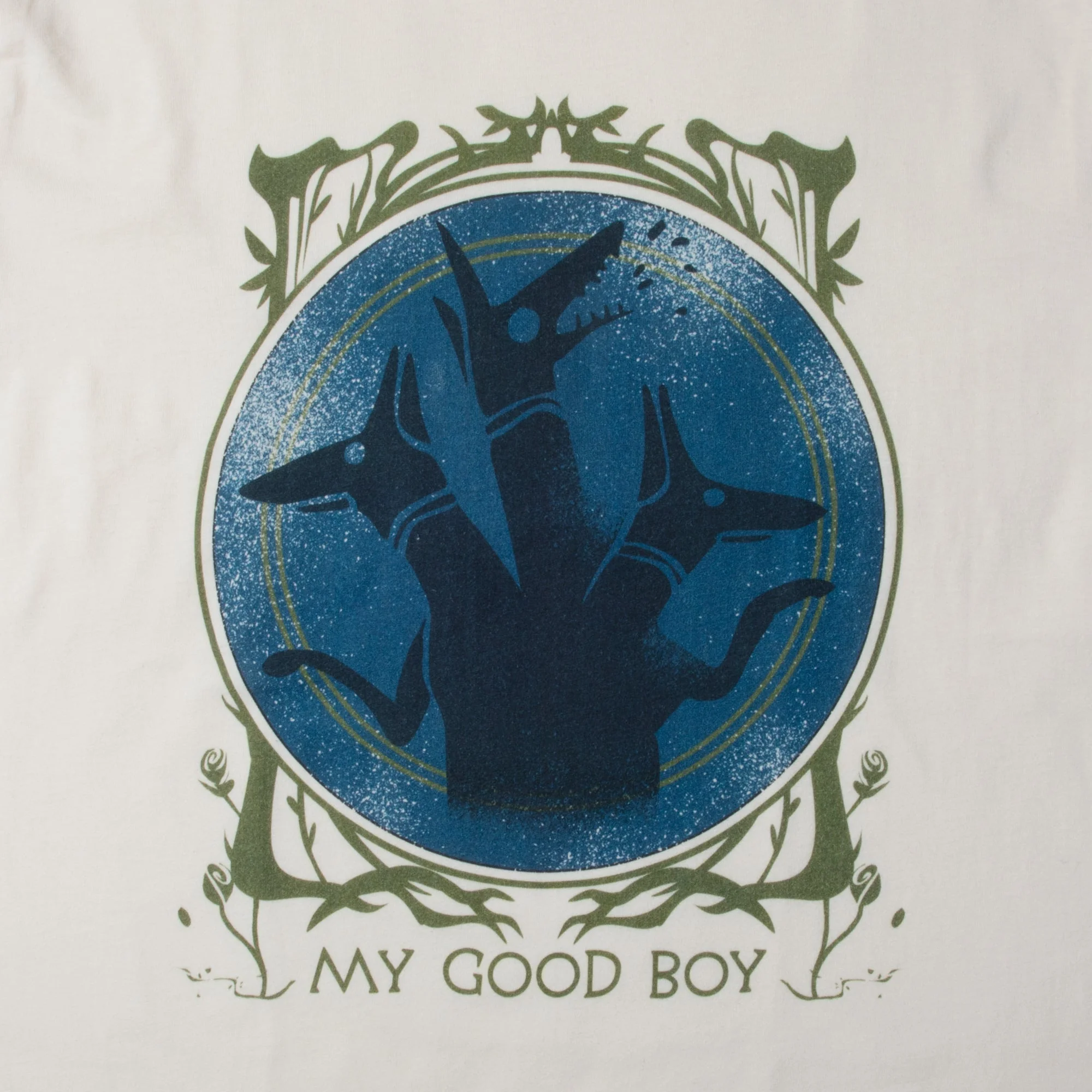 LORE OLYMPUS - CERBERUS GOOD BOY NATURAL UNISEX T-SHIRT - Image 4