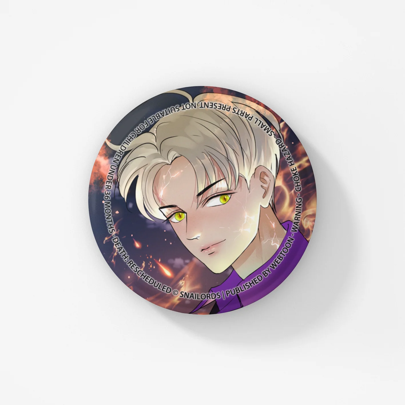 DEATH: RESCHEDULED - BUTTON BADGE SET - Image 5