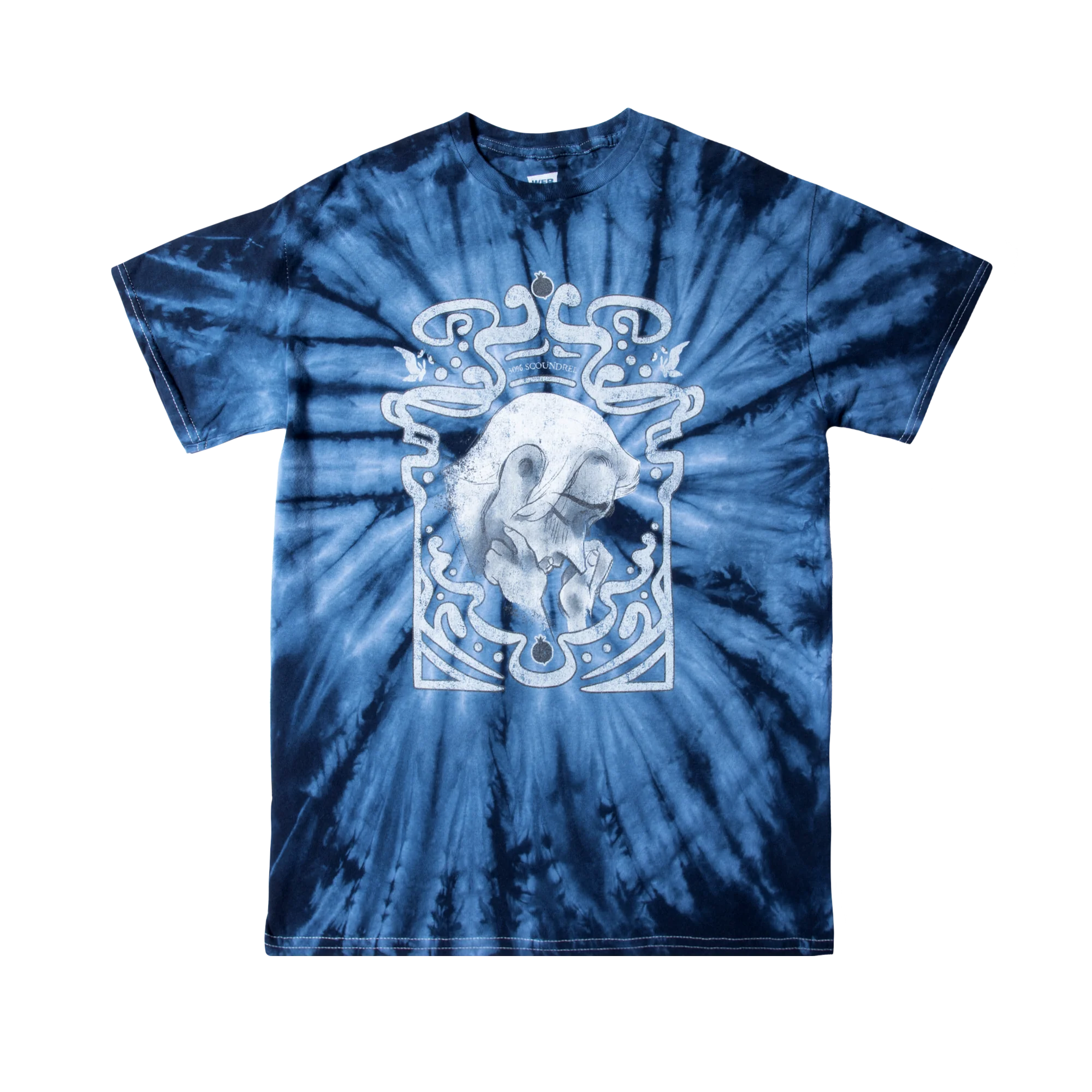 LORE OLYMPUS - HADES THE SCOUNDREL BLUE TIE DYE UNISEX T-SHIRT - Image 3