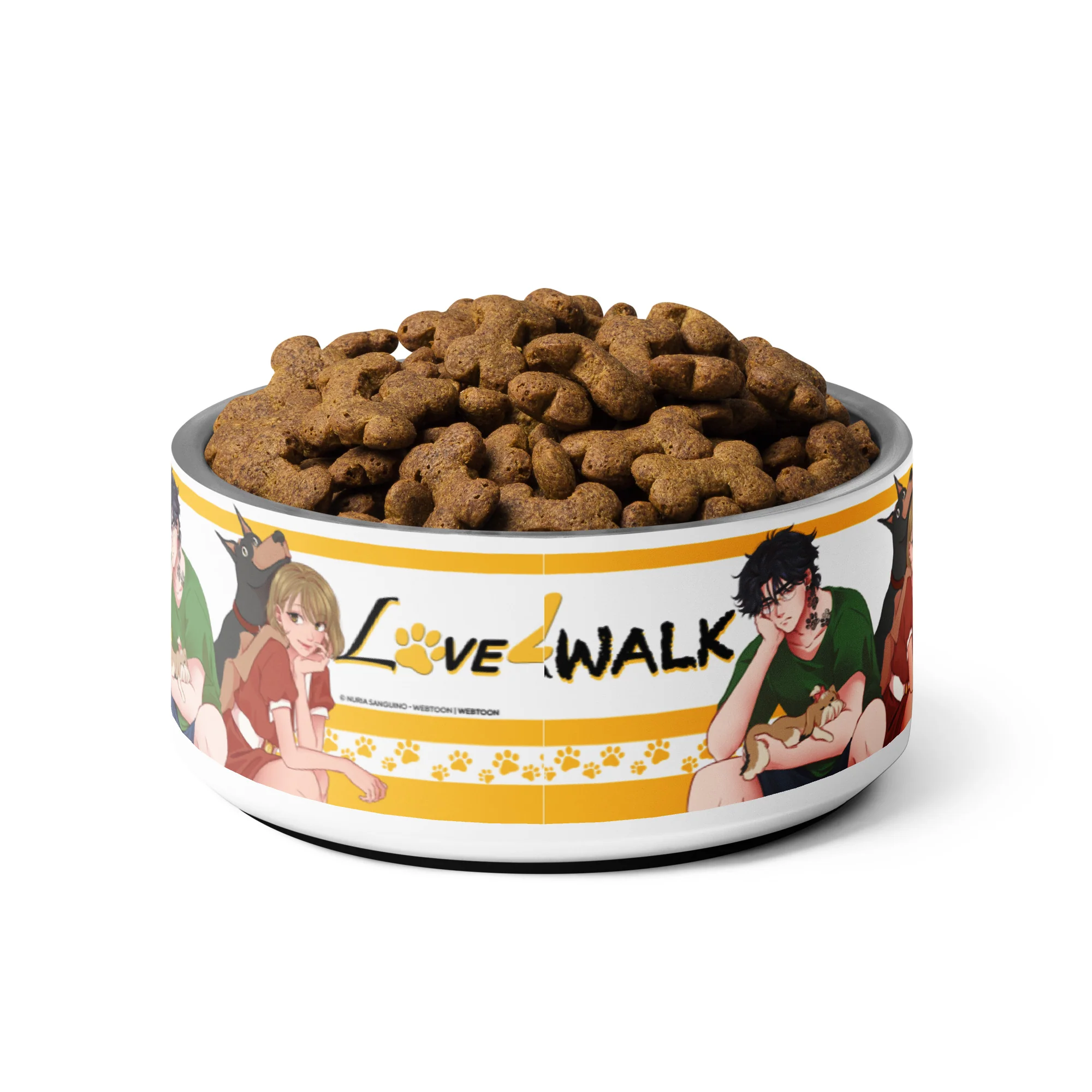 LOVE FOR A WALK - PATTERN #2 PET BOWL - Image 3
