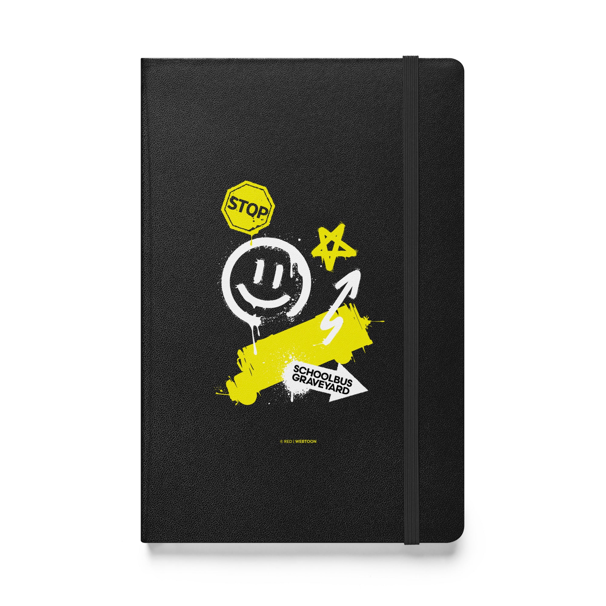 SCHOOL BUS GRAVEYARD - BLACK HARDCOVER BOUND NOTEBOOK