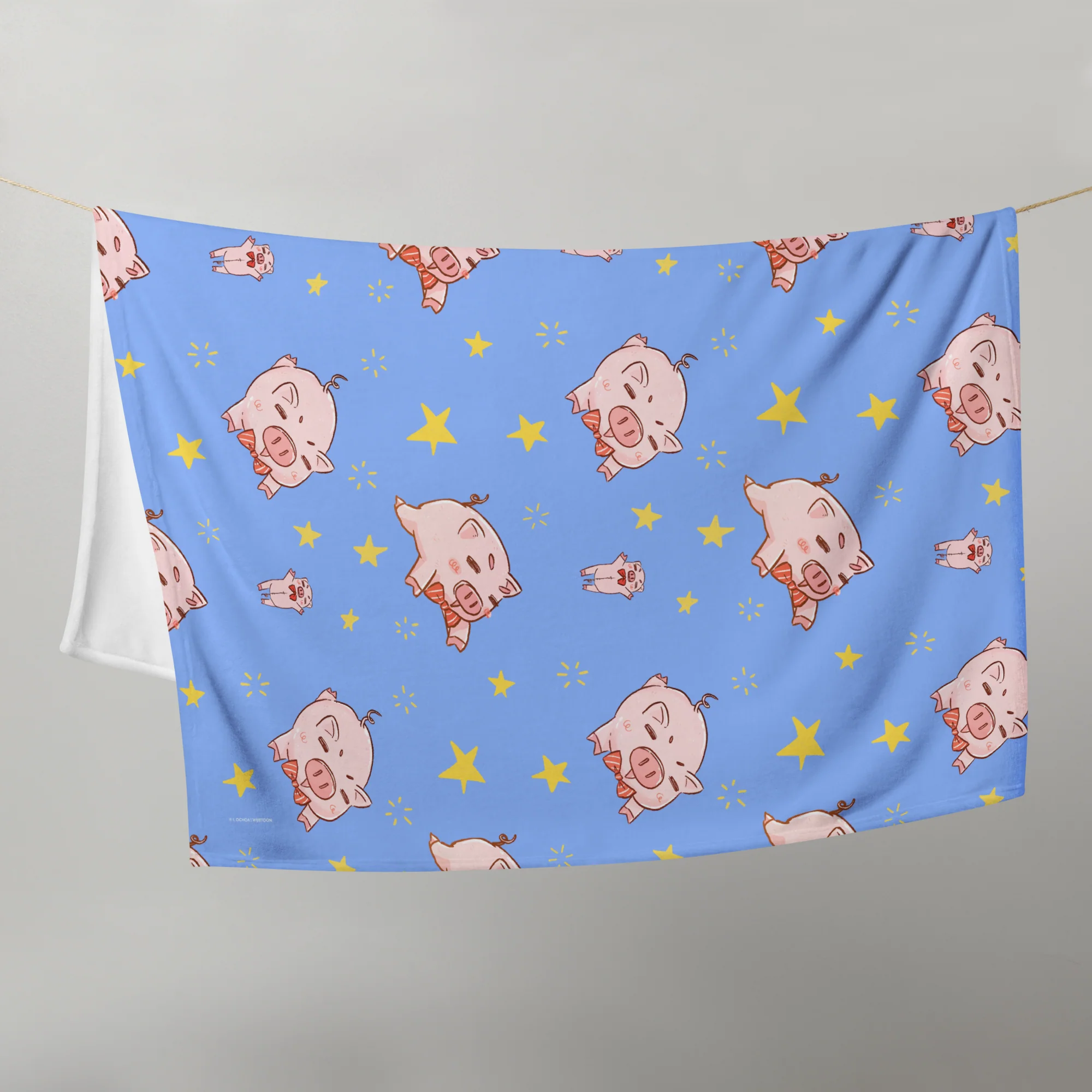 THE KISS BET - PIGGY THROW BLANKET