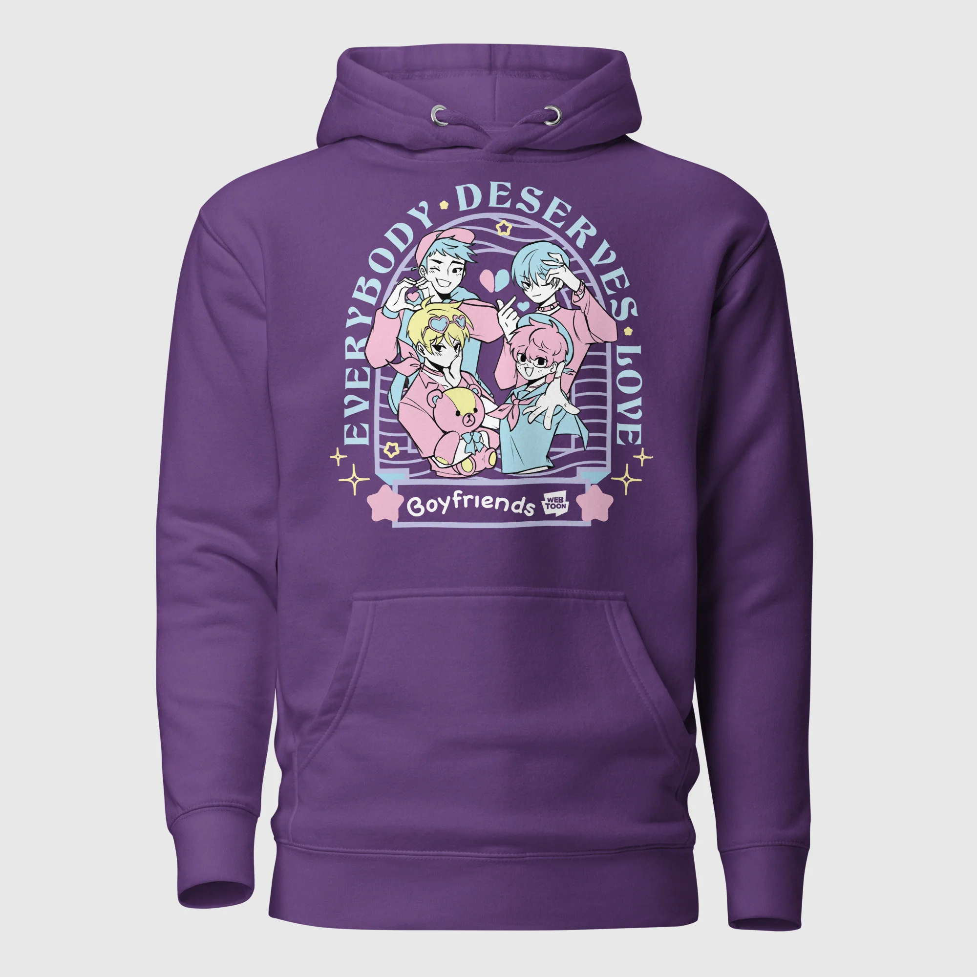 BOYFRIENDS. - EVERYBODY DESERVES LOVE UNISEX HOODIE - Image 3