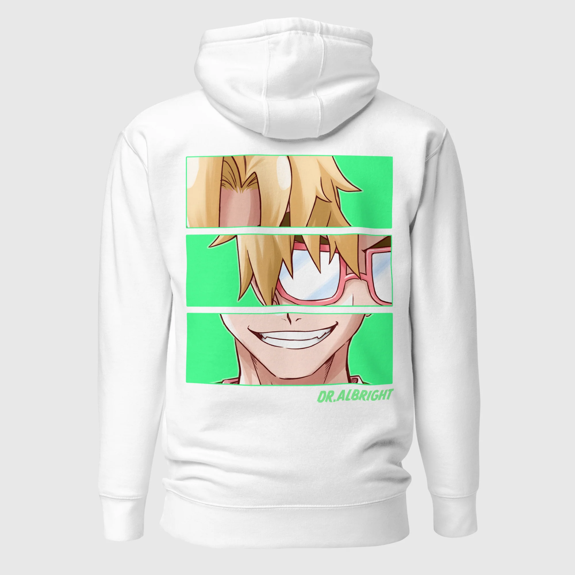 CLINIC OF HORRORS - DR. ALBRIGHT PANELS UNISEX HOODIE - Image 3